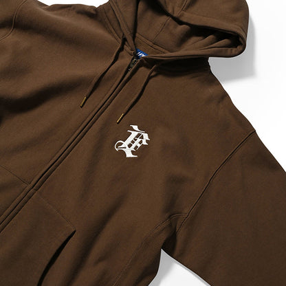 Monogram LF Logo US Cotton Full Zip Hoodie