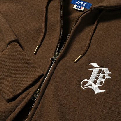 Monogram LF Logo US Cotton Full Zip Hoodie