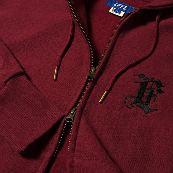 Monogram LF Logo US Cotton Full Zip Hoodie