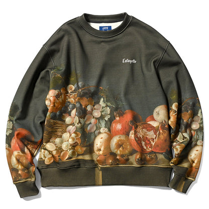 LFYT × PRADO Still Life With Grapes And Pomegranates Crewneck