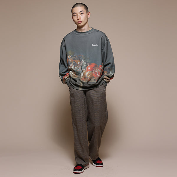 LFYT × PRADO Still Life With Grapes And Pomegranates Crewneck