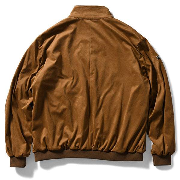 Faux Suede Harrington Jacket