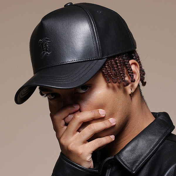 Monogram LF Logo Leather Cap