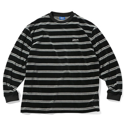 Multi Striped Velour L/S Tee