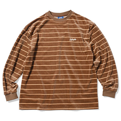 Multi Striped Velour L/S Tee