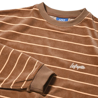 Multi Striped Velour L/S Tee