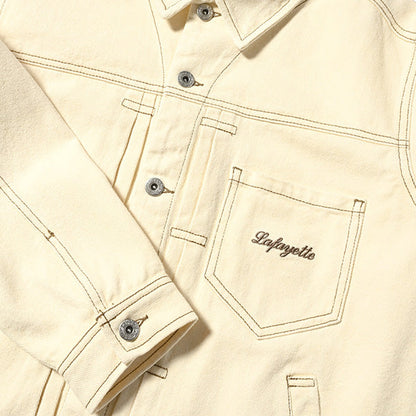 Cotton Twill Trucker Jacket