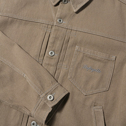 Cotton Twill Trucker Jacket