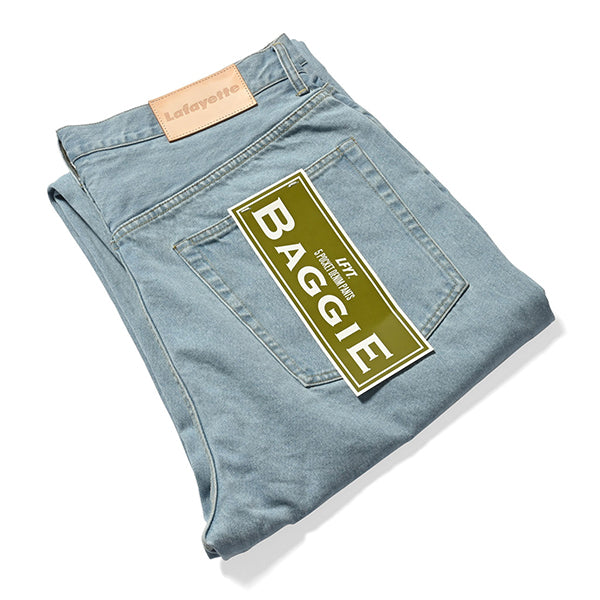 5 Pocket Washed Denim Pants BAGGIE FIT