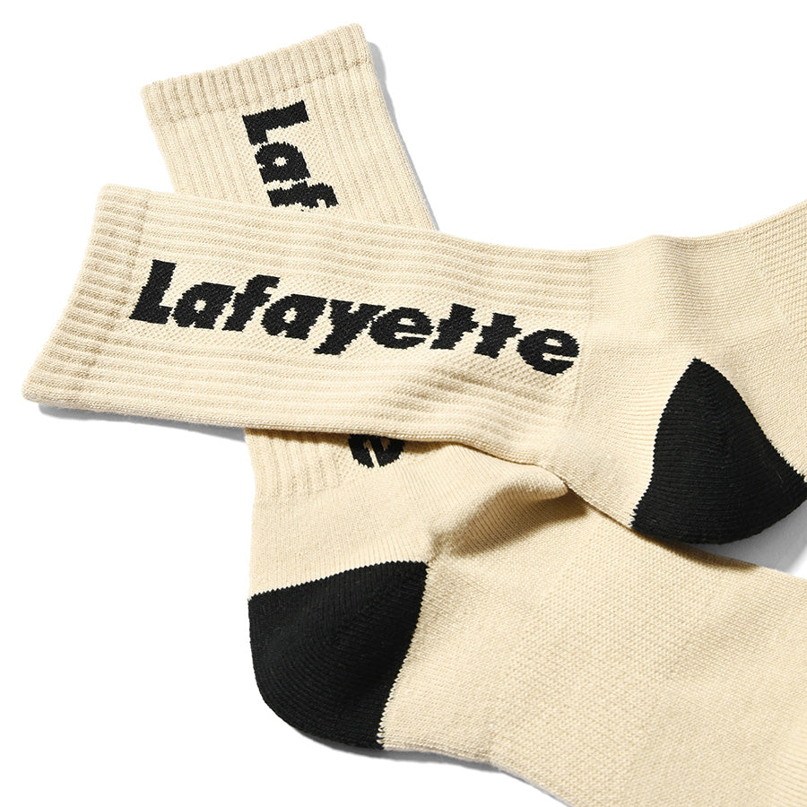 LFYT ( エルエフワイティー ) Lafayette LOGO CREW SOCKS ソックス 抗菌 防臭