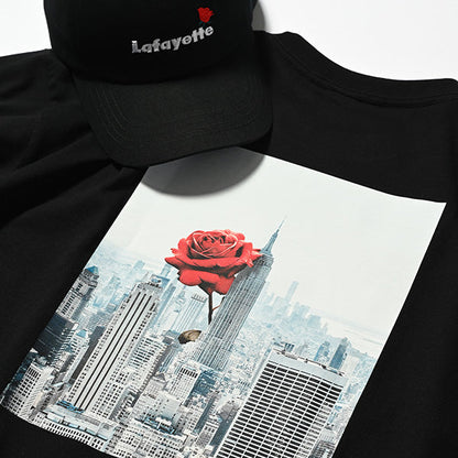 Lafayette Small Flower Logo Tee