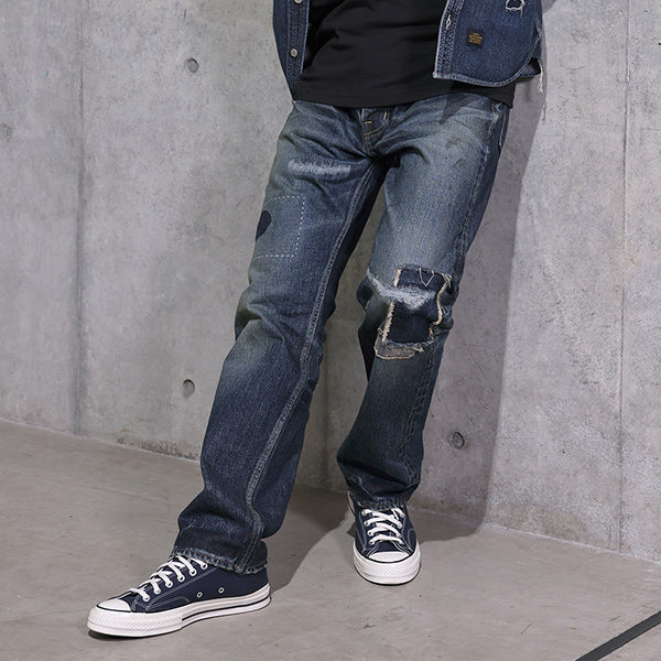 5 Pocket Selvage Washed Denim Pants STANDARD FIT