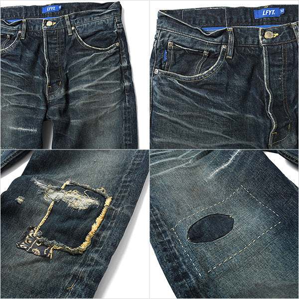 5 Pocket Selvage Washed Denim Pants STANDARD FIT