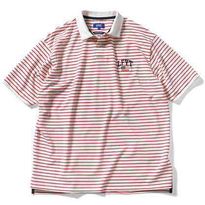 LFYT Old Glory Arch Logo Striped Polo Shirt