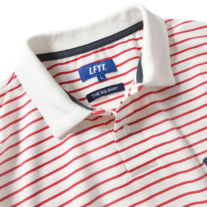 LFYT Old Glory Arch Logo Striped Polo Shirt