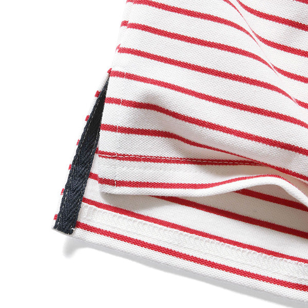 LFYT Old Glory Arch Logo Striped Polo Shirt