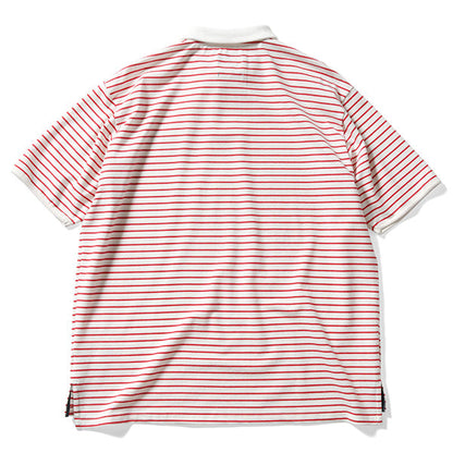 LFYT Old Glory Arch Logo Striped Polo Shirt