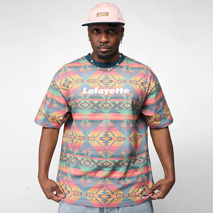 Navajo Naitive Pattern Lafayette Logo Tee