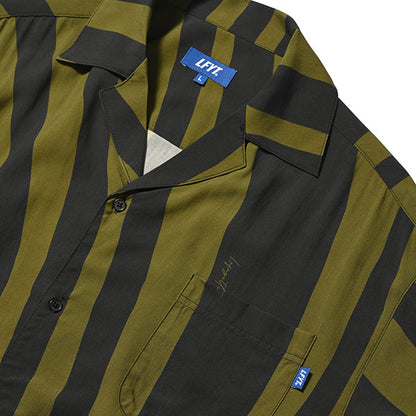 Distorted Stripe S/S Shirt