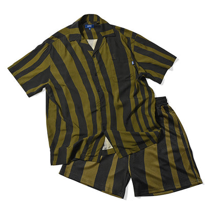 Distorted Stripe S/S Shirt