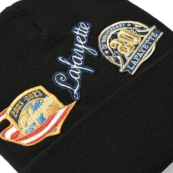 All Over Emblem Long Beanie